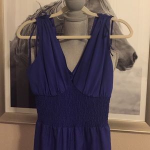 sexy royal blue jumpsuit