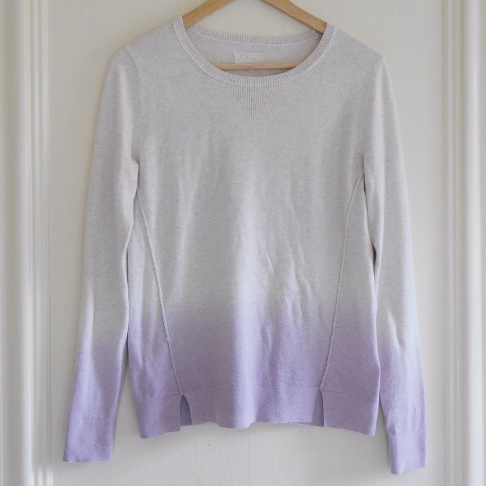 Lou & Grey purple ombré sweater
