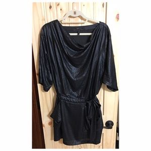 BCBGMaxAzria black slouchy dress