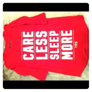 Red VS Pink Sleep Shirt LAST CHANCE CLOSET CLOSING