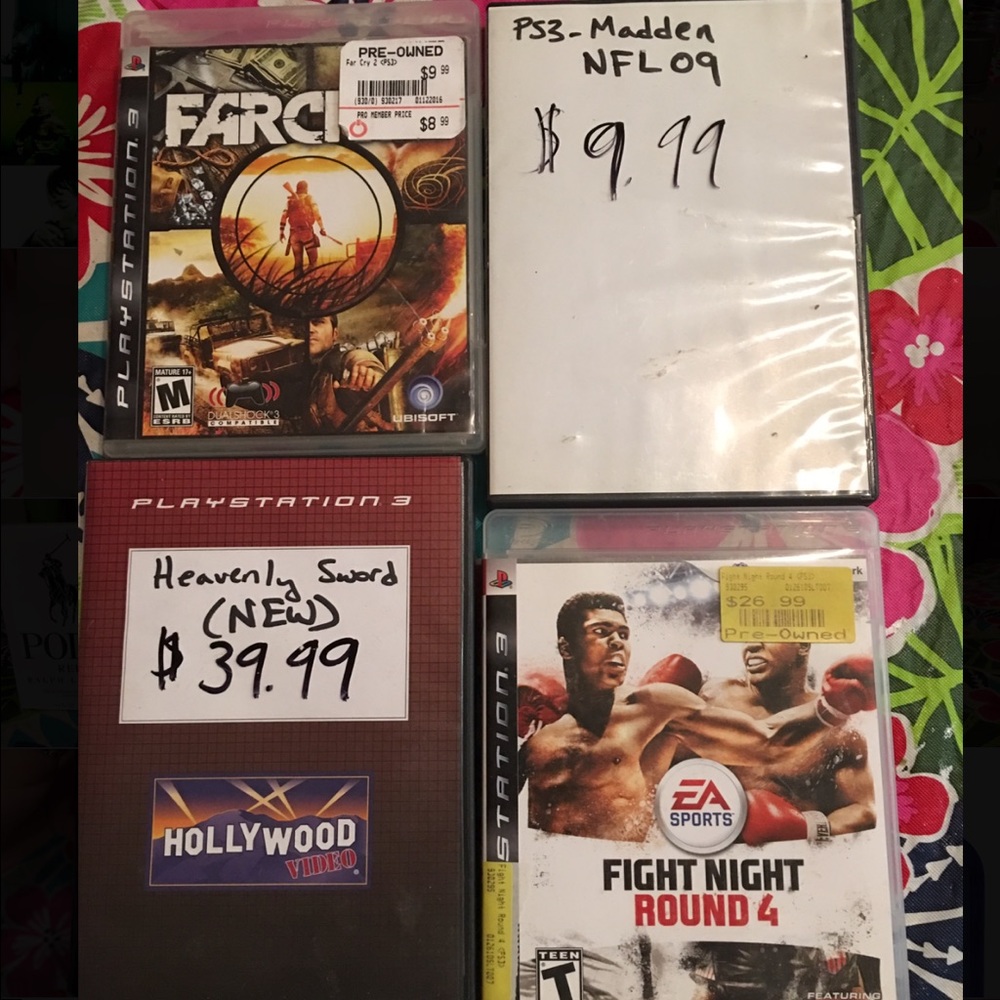 PS3 Lot Bundle far cry madden heavenly sword fight