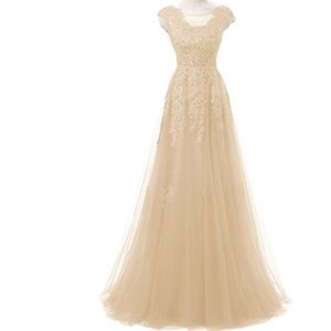 Light champagne dress