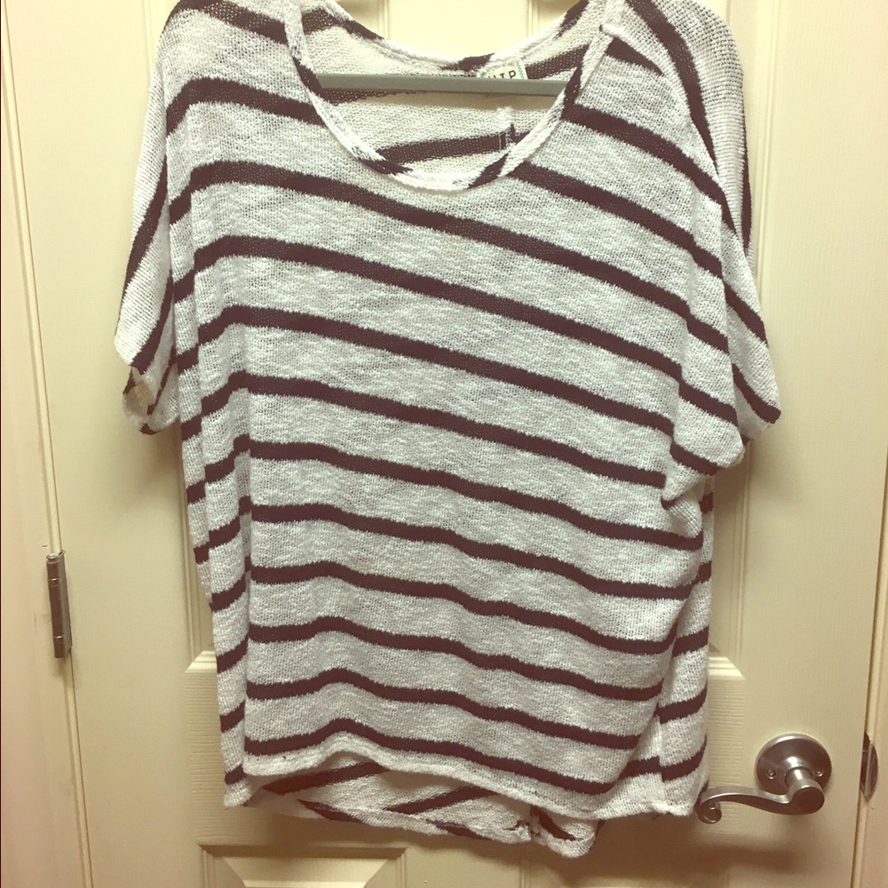Short sleeve sweater