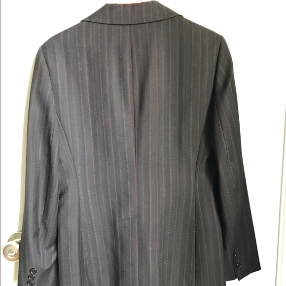 Black pinstriped blazer. - Picture 2 of 4