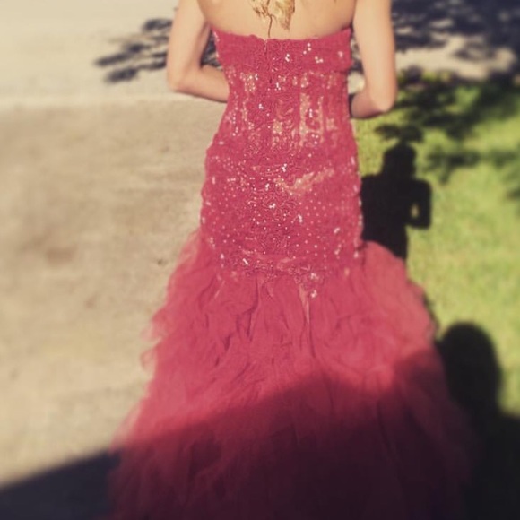 Red Prom Dress - Picture 3 of 4