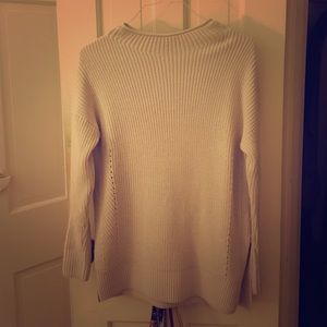 TOPSHOP funnel side split sweater