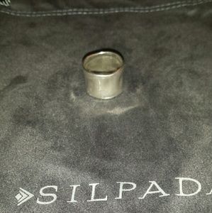 Sterling silver cuff ring