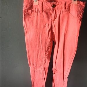 Pink skinny jeans