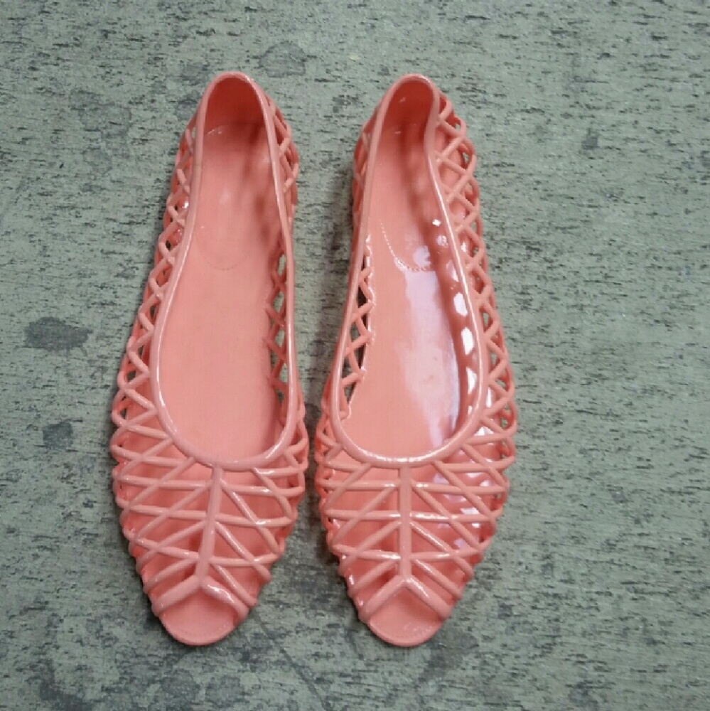 American Apparel Lattice jelly flat sandal NEW!