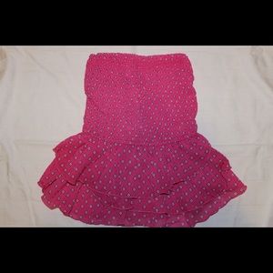 Pink strapless top!!!