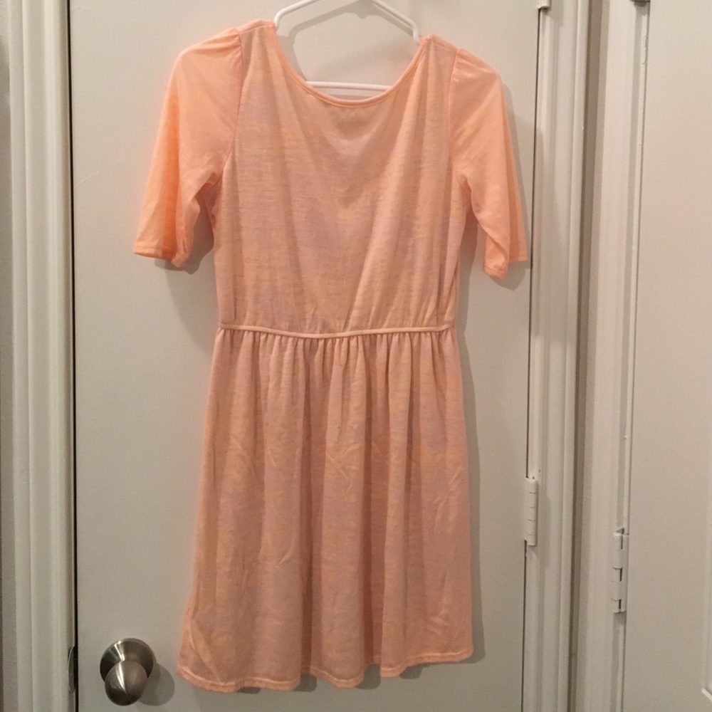 LowBack Peach Dress