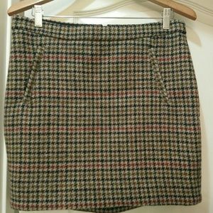 J. Crew, plaid skirt, size 6