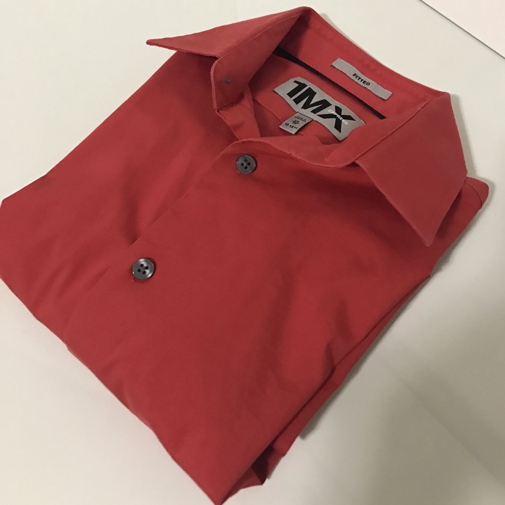 Express Mens 1MX XS Fitted Button Down Dress Shirt