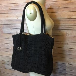 The Sak crochet black tote