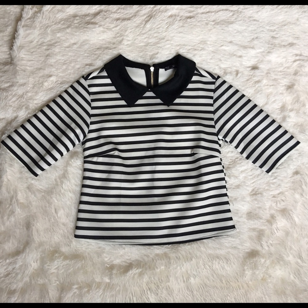 Zara top with Peter Pan collar - Picture 2 of 6