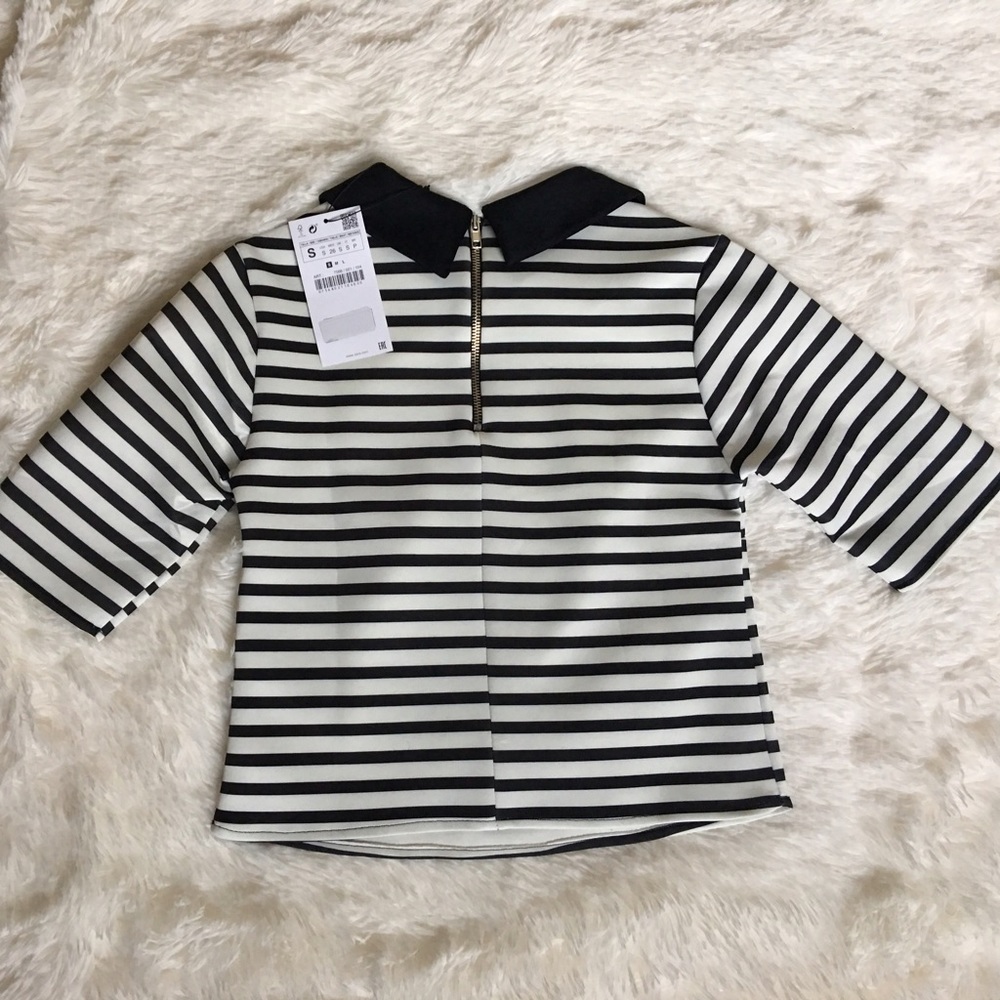 Zara top with Peter Pan collar - Picture 3 of 6