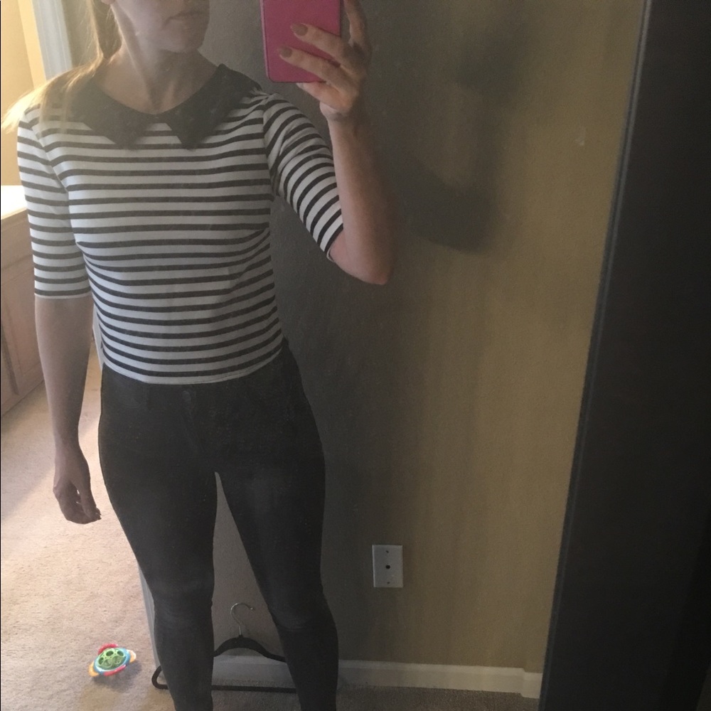 Zara top with Peter Pan collar - Picture 4 of 6