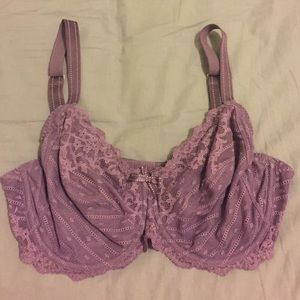Purple lace bra