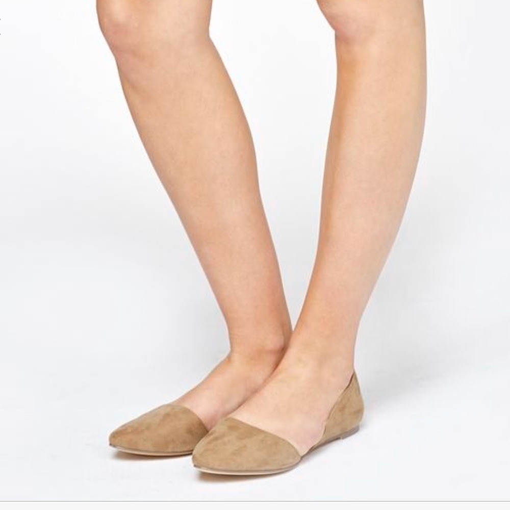 New! Faux Suede Flats