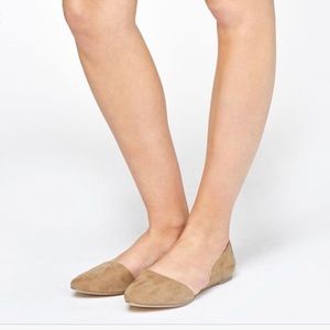 New! Faux Suede Flats