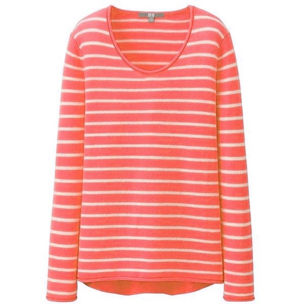 Uniqlo Striped Cashmere Sweater