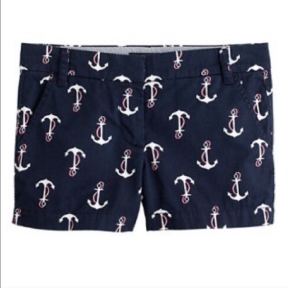 JCrew chinos Size 4 anchor shorts - Picture 1 of 5