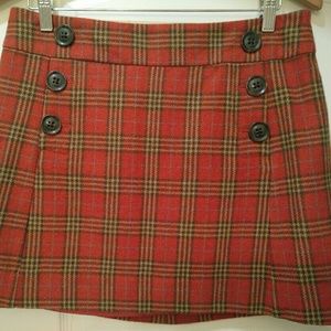 Gap, orange plaid skirt, size 6