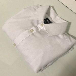 H&M Mens White Button Down Dress Shirt
