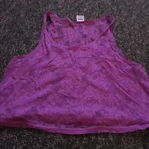 Lace purple shirt