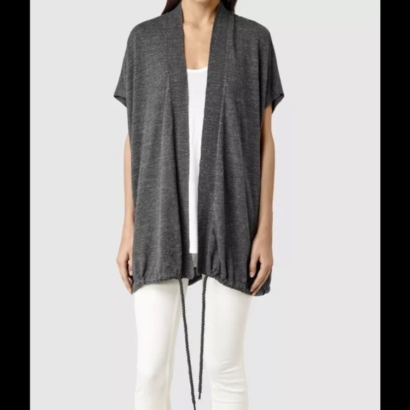 *SOLD* Allsaints Women's Grey Morar Gilet Size S - Picture 1 of 2