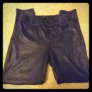 Faux Leather Leggings, black