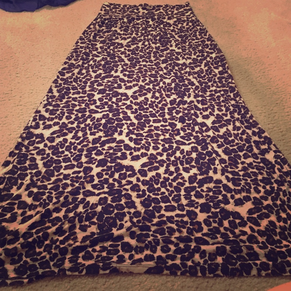 Cheetah maxi skirt