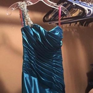 Blue prom dress