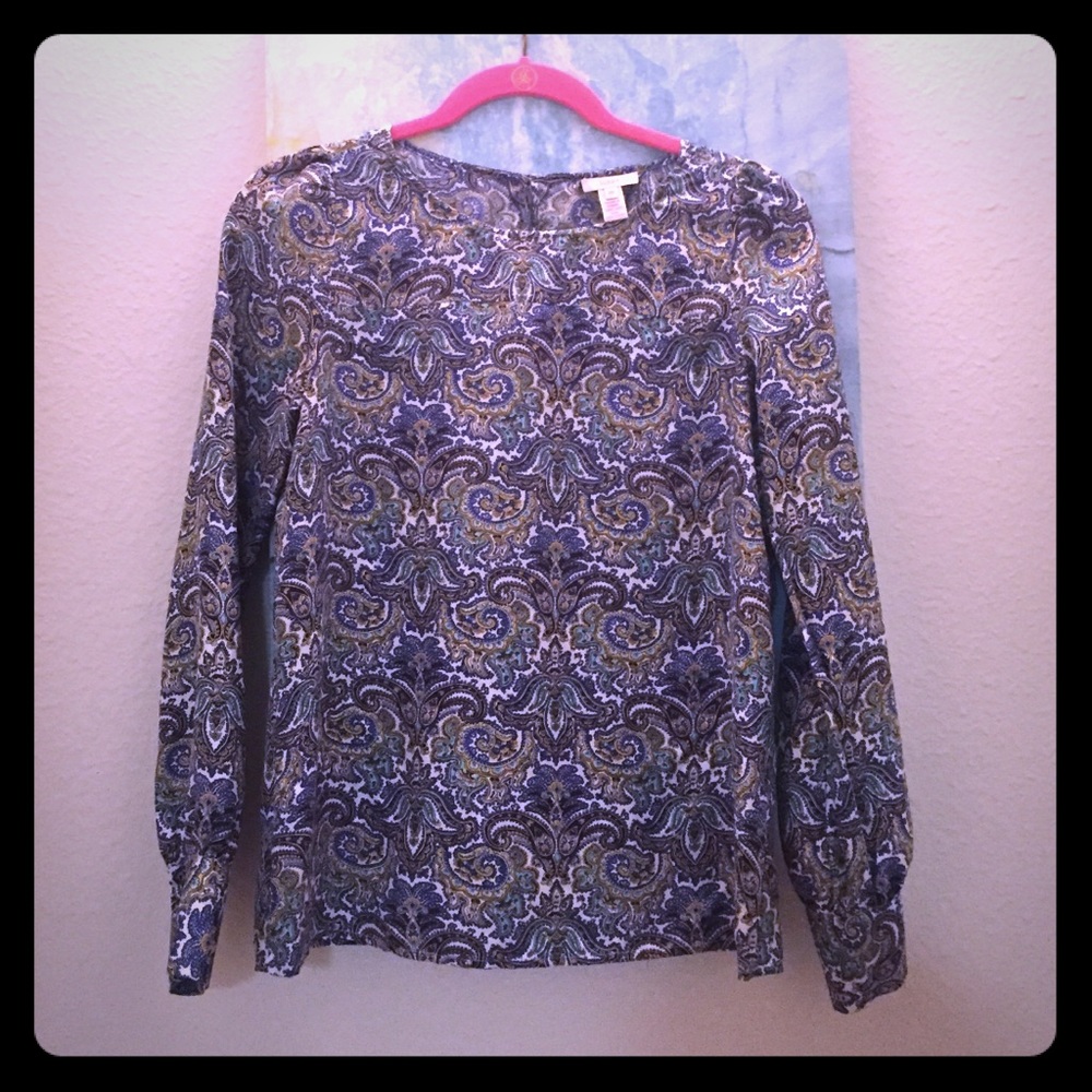 J.Crew Paisley Silky