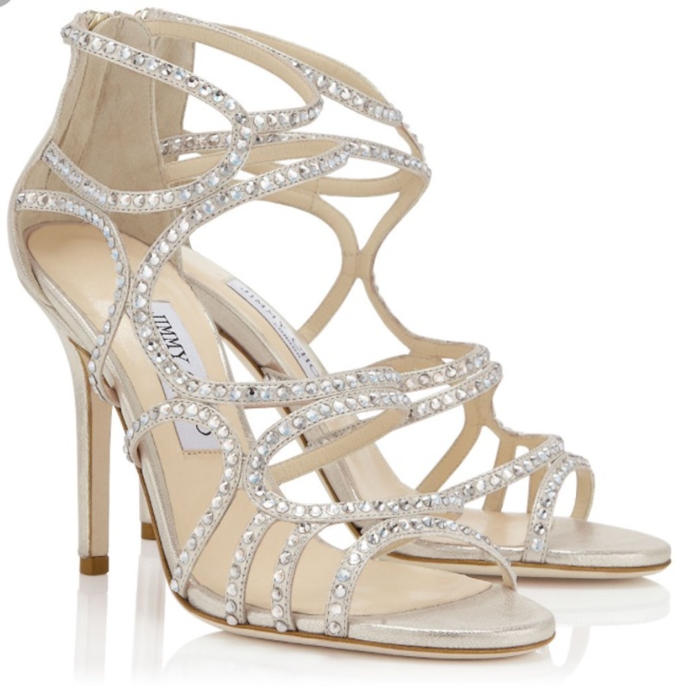 Jimmy choo sazerac sandals - champagne/Chrystal's