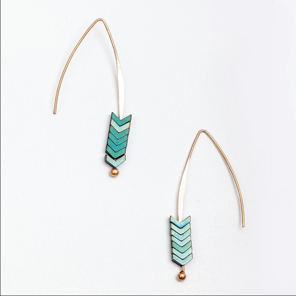 New! Vintage Wild and free Stone drop earring!