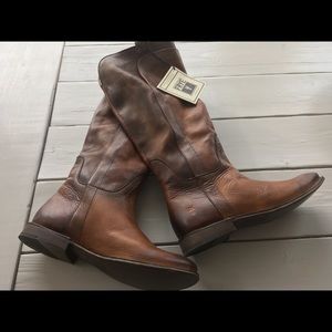 FRYE Paige Tall Riding Brown Boot