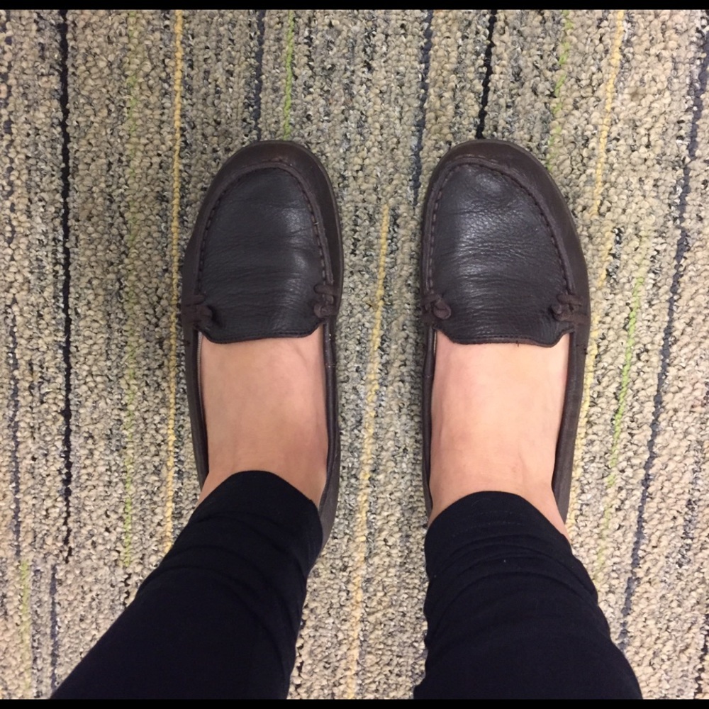 Hush puppies soft leather shoes