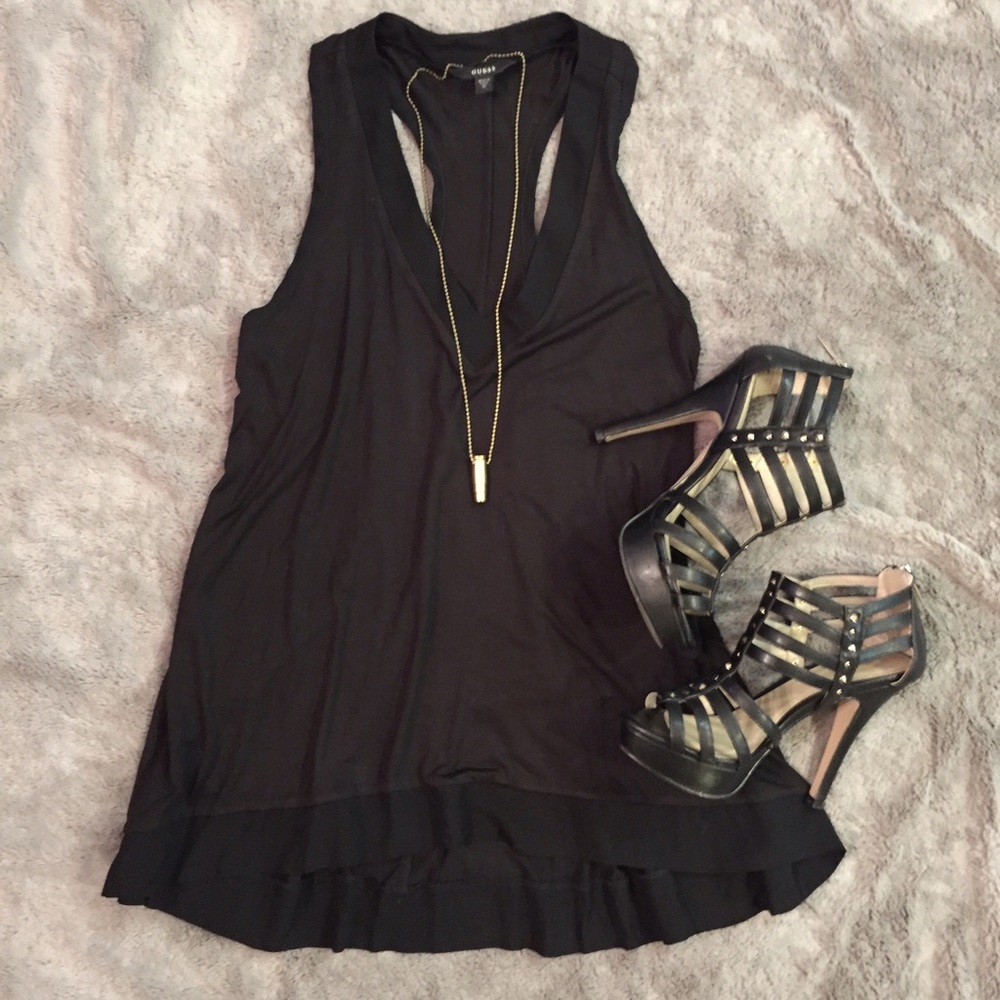 NWOT Guess Jordyn Sleeveless Racer Tank