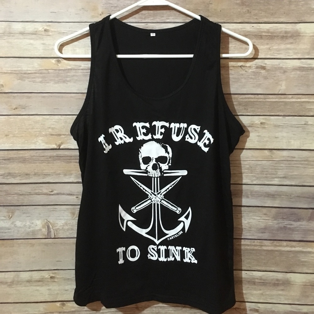 SALE "I Refuse To Sink" Anchor Tank ⚓️ - Picture 2 of 3