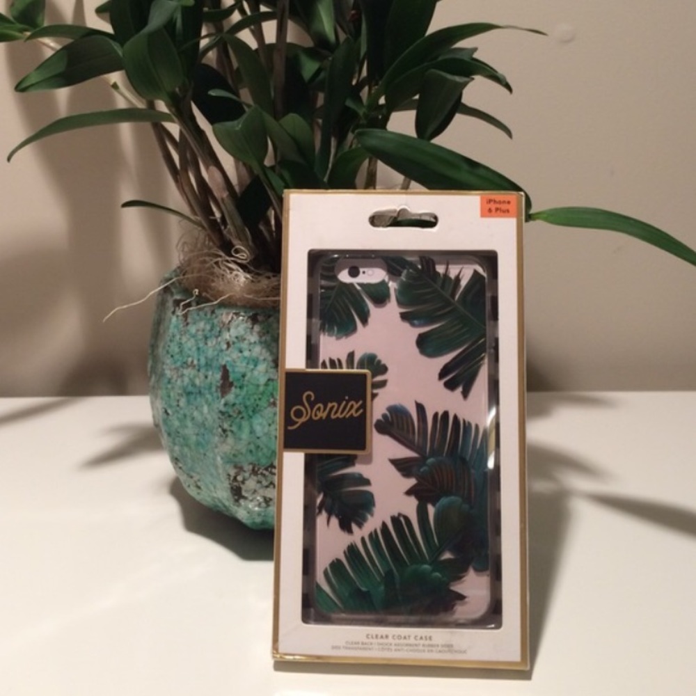 iPhone 6plus clear palm leaf sonix case