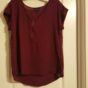 Maroon top