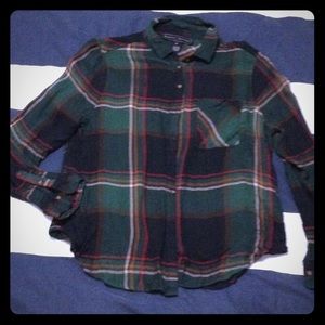 Poly & Ester plaid top XL