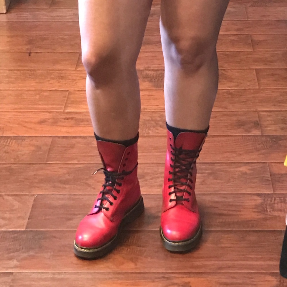 Red Dr. Martens, Made in England