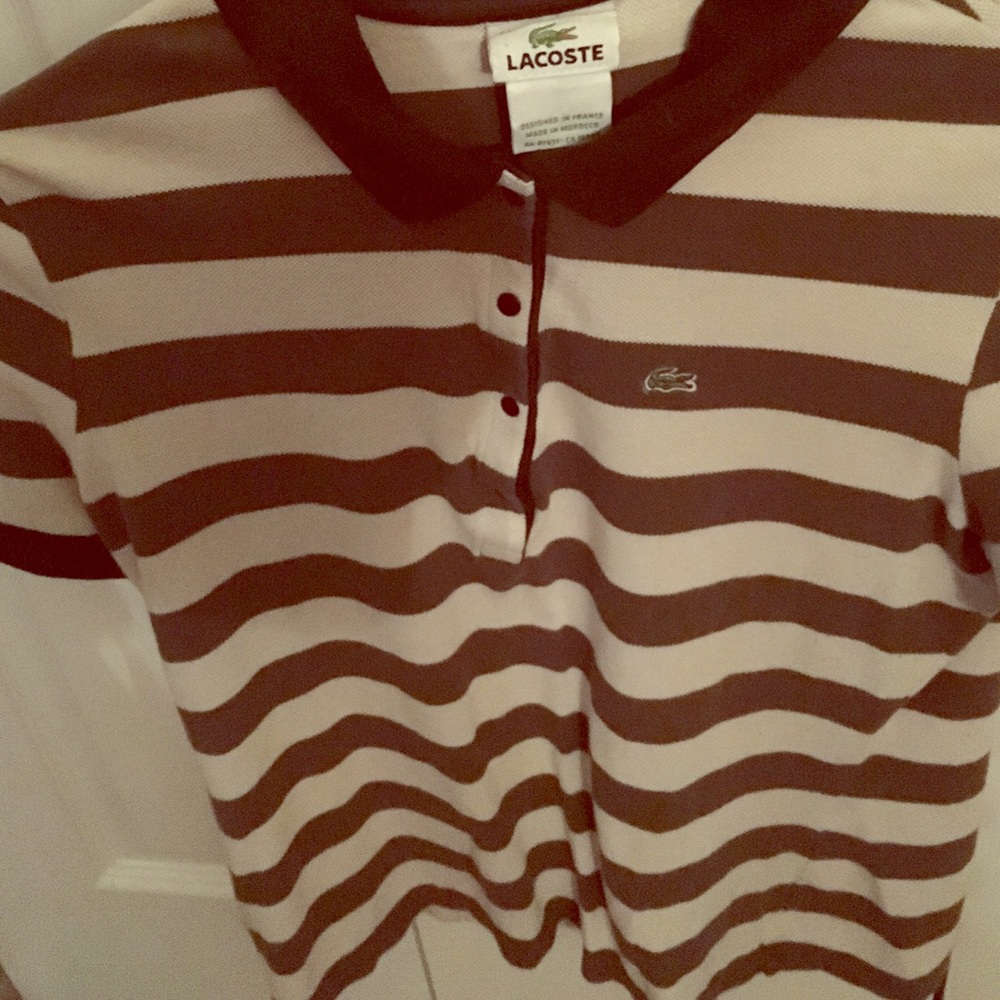 Short sleeved Lacoste polo style shirt