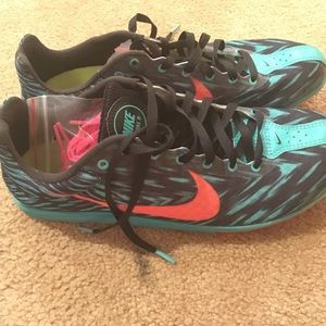 Nike distance track flats worn once