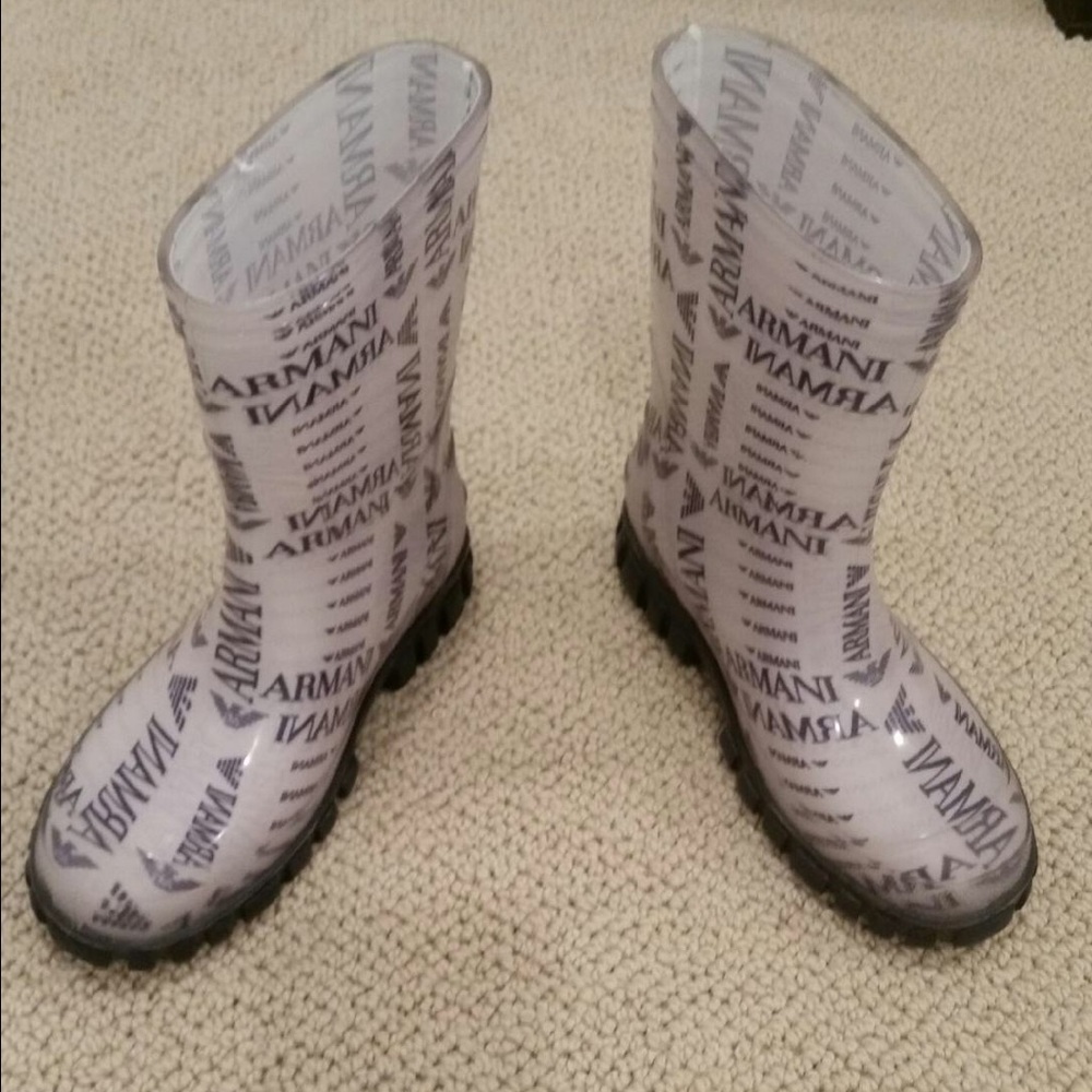 Armani Rain boots