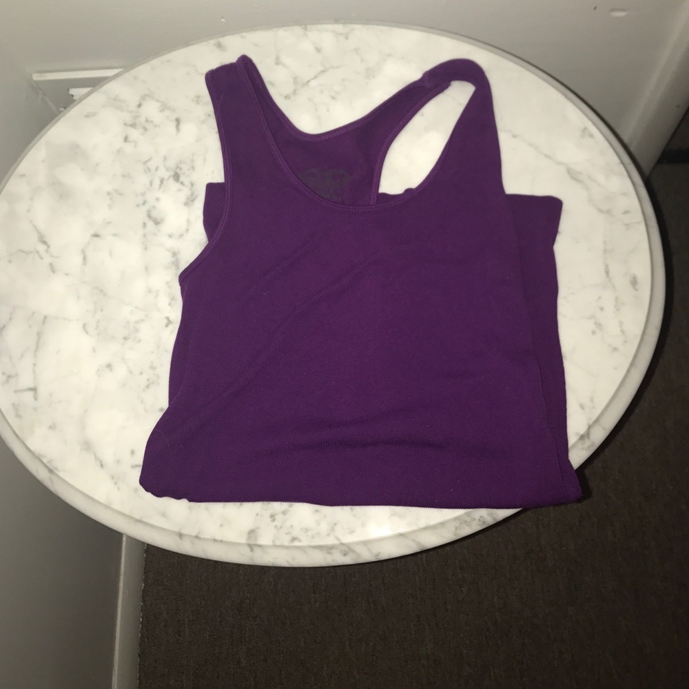 Purple Body Central Tank Top