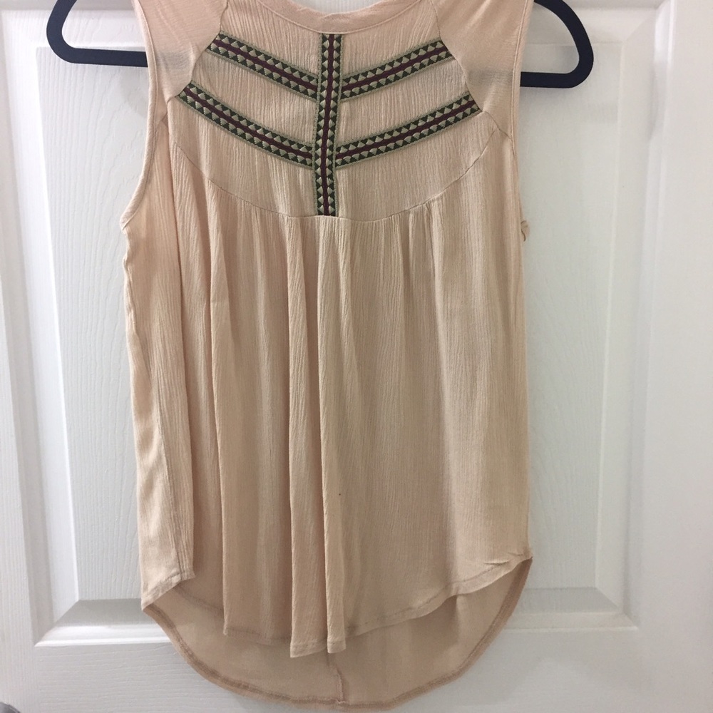 Tan/Blush Patterned Tank