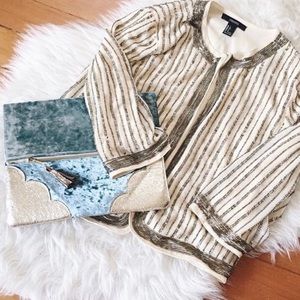 Beaded Cardigan Blazer